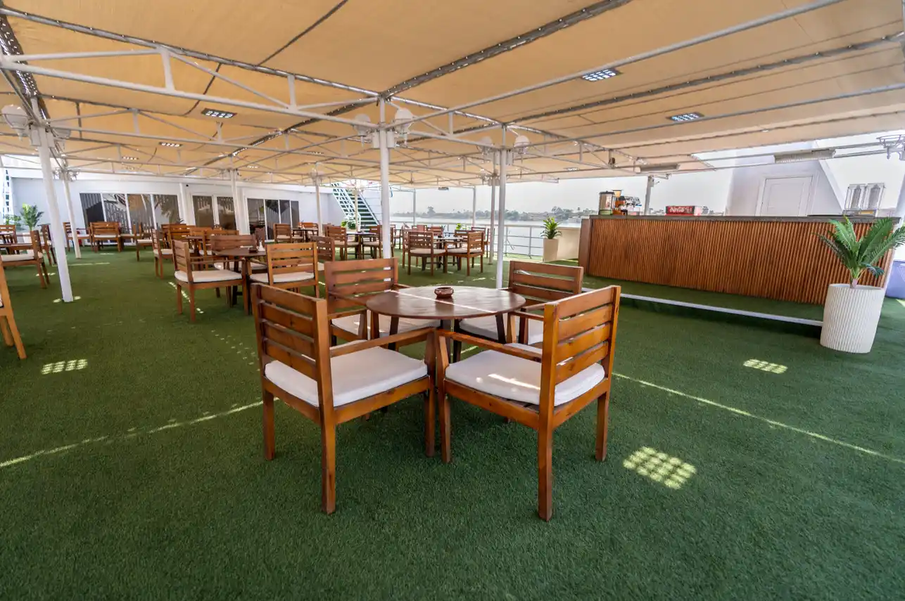 Sun deck of the MS Nile Crown I Nile Cruise Nile cruise